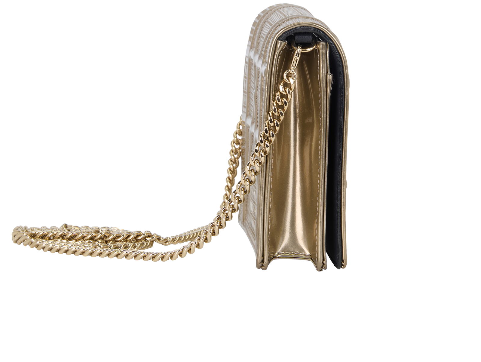 Diorama WOC, &pound;595, Handbags, Gold, Patent Leather, Side view